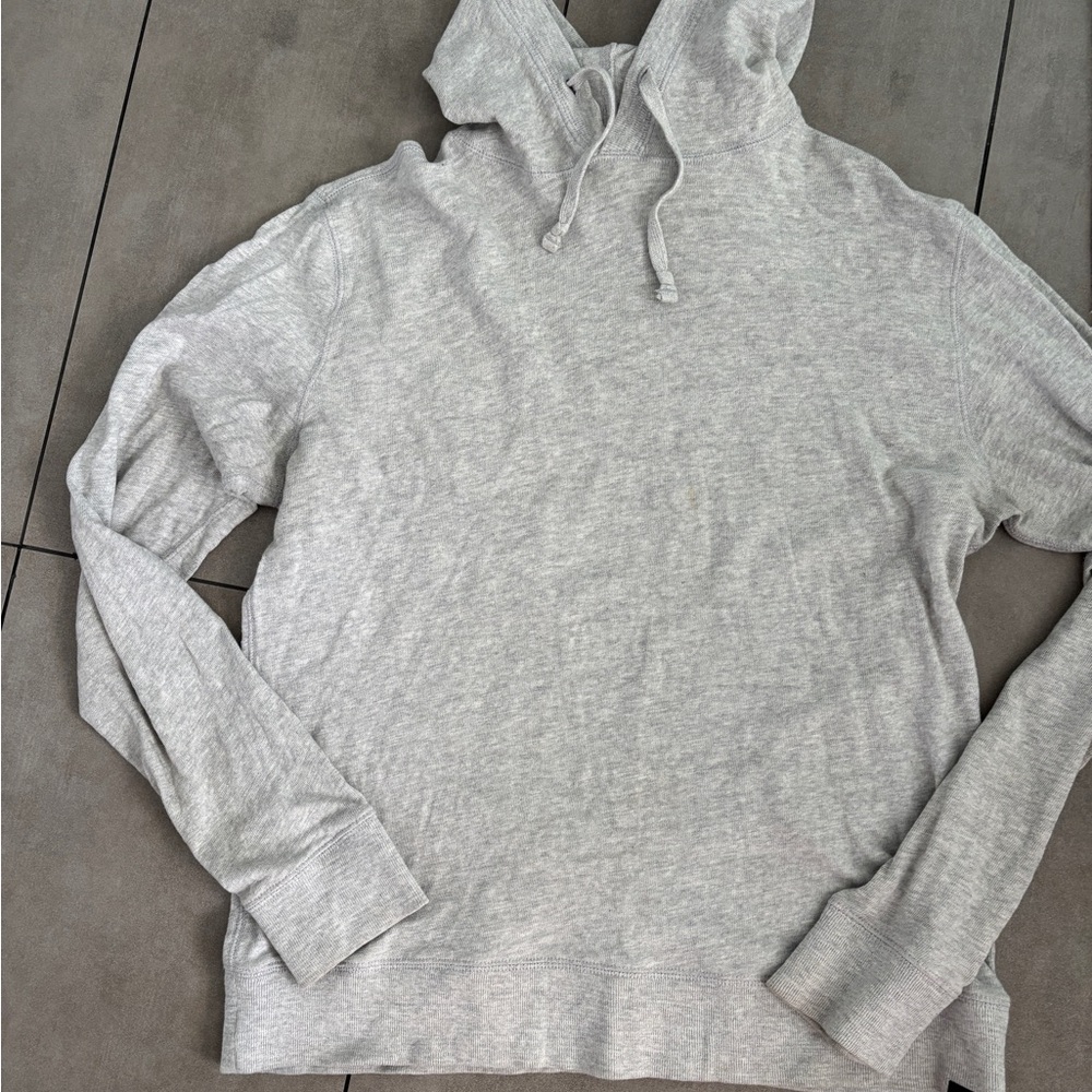 Faherty sunwashed organic cotton Gray Hoodie Sweater size medium peru